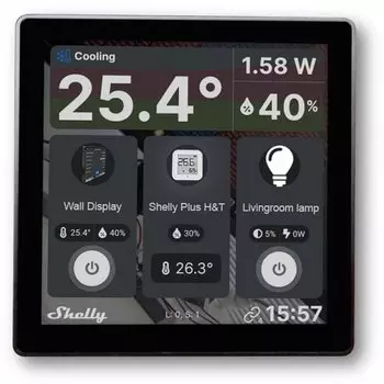 Shelly Wall Display Android schwarz