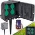 Kesser Gartensteckdose Steinoptik mit WiFi