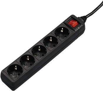 Hama Steckdosenleiste 5-fach 1,4 m schwarz (137267)