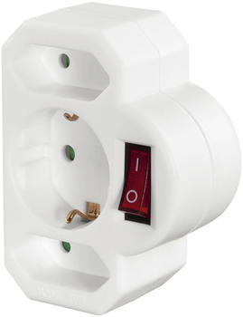 Hama Steckdosenadapter 3-fach 1x Schuko 2x Euro weiß (223217)