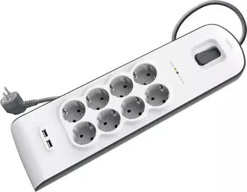 Belkin Surge Plus BSV804vf2M - 8-fach, grau