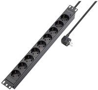 Sygonix SY-5799004 Steckdosenleiste 19 Zoll 9fach Schwarz Schutzkontakt 1 St.