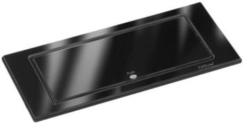 EVOline 1592.7100.2100 Einbau-Steckdosenleiste 2fach Schwarz (glänzend) Glas Schutzkontakt 1St.