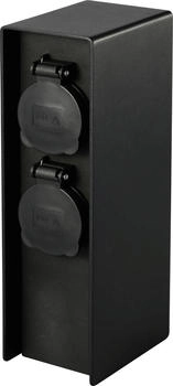 Sygonix SY-6121658 4fach Schwarz erhöhter Berührungsschutz mit Erdspieß Sygonix SY-6121658 4fach Schwarz erhöhter Berührungsschutz mit Erdspieß