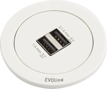 EVOline 159280001300 2fach Weiß 1St.