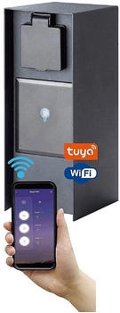 Bold Smart Lock 10426 3fach Anthrazit ohne Kabel mit Schalter mit Timer per App steuerbar p