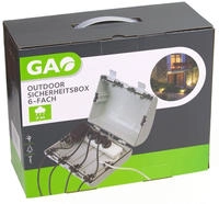 Gao - Outdoor Sicherheitsbox 6 Fach Ip64 Wasserfeste Box Steckdosen Safe