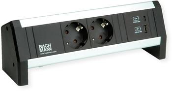 Bachmann Steckdosenleiste DESK 2xCEE7/3 1xUSB 9.020.811