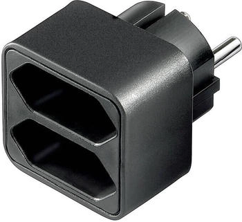 Goobay Power strip 2 Euro sockets Black