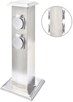 vidaXL Garden socket block Stainless steel outdoor vidaXL Garden socket block Stainless steel outdoor