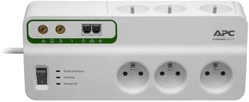 APC Surge protector 6 sockets 2 RJ11 1.8 m cable