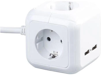Revolt Cube power strip 4 sockets 2 USB indoor