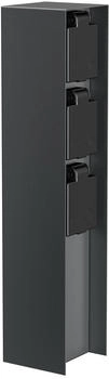 ledscom.de POMI für außen IP44 3-fach Edelstahl anthrazit eckig 33 cm