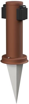 ledscom.de PORU mit Erdspieß für außen 2-Fach Edelstahl braun rund 27cm