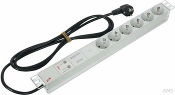 Dehn Steckdosenleiste 19" mit Überspannungsschutz und Netzfilter für Datenschränke 482,6 mm (909251)