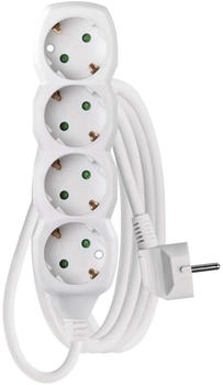 EMOS Steckdosenleiste P0423R 4-fach 3m 1,5mm² weiß (1922040302)
