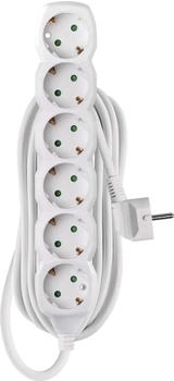 EMOS Steckdosenleiste P0625R 6-fach 5m 1,5mm² weiß (1922060502)