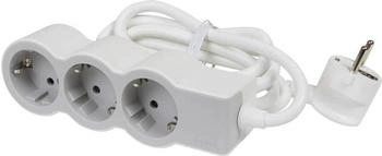 Legrand Steckdosenleiste flach 3-fach 1,5m ultrawei&szlig;/grau (694549)
