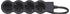 Legrand Steckdosenleiste flach 4-fach 1,5m schwarz/dunkelgrau (694553)
