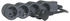 Legrand Steckdosenleiste flach 4-fach 1,5m schwarz/dunkelgrau (694553)