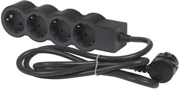 Legrand Steckdosenleiste flach 4-fach 3m schwarz/dunkelgrau (694562)