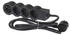 Legrand Steckdosenleiste flach 4-fach 5m schwarz/dunkelgrau (694570)