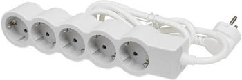 Legrand Steckdosenleiste flach 5-fach 3m ultrawei&szlig;/grau (694563)