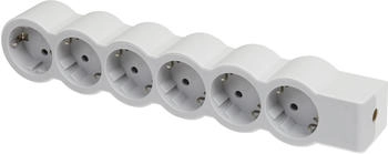 Legrand Steckdosenleiste flach 6-fach ohne Kabel ultraweiß/grau (694579)