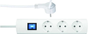 PROTEC.class Mehrfachsteckdose PTSD903SFW1 mit Schalter 3-fach 1,4m weiß (05106317)