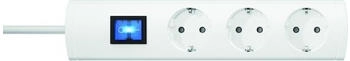 PROTEC.class Mehrfachsteckdose PTSD903SW1 90° mit Schalter 3-fach 1,4m weiß (05106301)