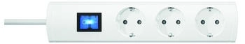 PROTEC.class Mehrfachsteckdose PTSD903SW3 90° mit Schalter 3-fach 3m weiß (05106303)