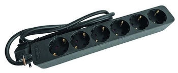 PROTEC.class Tischsteckdose PTSD 6S 6-fach ohne Schalter schwarz (05105881)