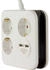 REV-Ritter Steckdosenleiste PowerQuad 3 x Schuko/2 x USB weiß-schwarz (0012378109)