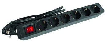 PROTEC.class Tischsteckdose PTSDS6S mit Schalter 6-fach schwarz (05105883)