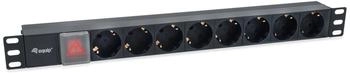 Equip 19" Steckdosenleiste 8-fach 1HE IEC C14 1.8m Schwarz (333286)