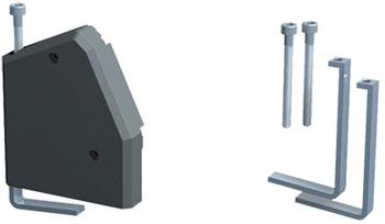 Bachmann DESK 1 Haltewinkel schmal für Tischplattenstärke bis 50 mm (918.001)