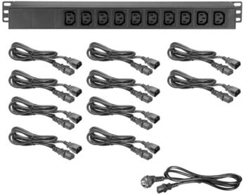 Adam Hall 19" Steckdosenleiste 10-fach, IEC C13-Kaltgerätebuchsen (87471IEC)