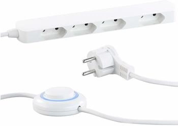 Revolt Power strip 4 sockets with switch White