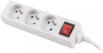 Lanberg Steckdosenleiste PS1-03E-0300-W Verl&auml;ngerungskabel 3 AC-Ausg&auml;nge Indoor (3x Typ 11 Typ 12 Typ 13 Typ 15 3 m)