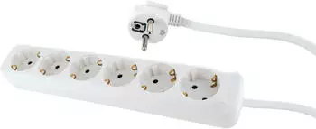 Schwaiger Steckdosenleiste 6xSchuko weiss (6x CEE 7/3 1.40 m)