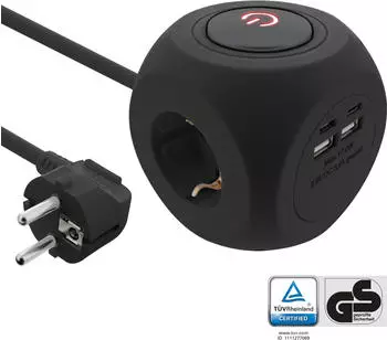 InLine Steckdosenleiste Charging Cube (7x CEE 7/3 2 m)
