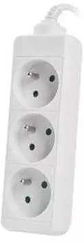 Lanberg Steckdosenleiste PS0-03E-0150-W Verlängerungskabel 3 AC-Ausgänge Indoor (3x 1.50 m)