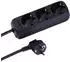 Vivanco Steckdosenleiste VVELSTR3USCHK ohne Kabel Schwarz 1 St. (3x CEE 7/3 5 m)