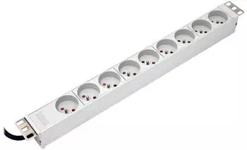 Digitus Steckdosenleiste (PDU) 19" 1HE 9x 2P+Z Kabel 1,8m (A-19-STRIP-3-IMP)