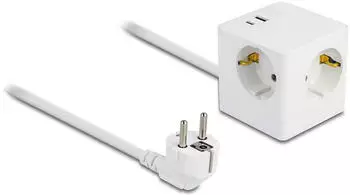 DeLock Steckdosenw&uuml;rfel 3-fach USB PD3.0 20W mit Kindersicherung (11502)