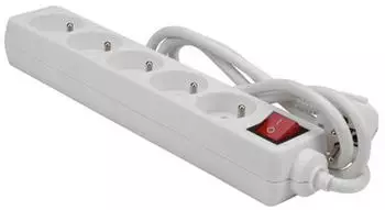 Perel Steckdosenleiste 5-fach mit Schalter, 1.5m Kabel (EB5S)