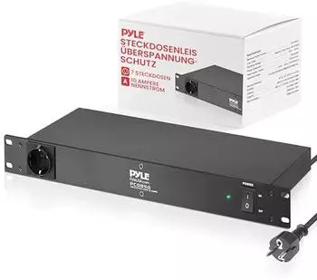 Pyle Steckdosenleiste &Uuml;berspannungsschutz 7-fach 2 USB 2m Kabel (PCO850EU)