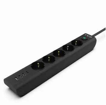 Inca Steckdosenleiste IPW-44TU 5 Ste.,3 USB-A+1 Typ-C,1,5m (5x USB-A USB-C 1.50 m)