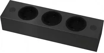 Thebo Steckdosenleiste Steckdosenelement NORA 3f Steckdose schwarz 2m (3x 2 m)