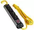 Stanley Steckdosenleiste 4-fach Aluminium IP44 Schalter 3m (SXECCA2LAFE)